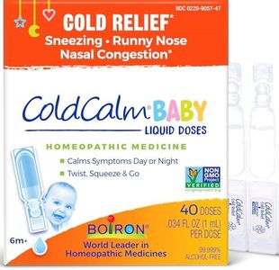 Boiron ColdCalm Baby 40 Count Bundle - Single-Use Drops for Relief from Cold Symptoms of Sneezing, Runny Nose, and Nasal Congestion - Sterile, Non-Drowsy Calm (8 Packets with 5 Liquid Doses)