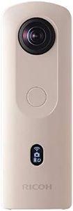 RICOH Theta SC2 Beige 360°Camera 4K Video with Image stabilization High Image Quality High-Speed Data Transfer Beautiful Portrait Shooting with face Detection Thin & Lightweight for iPhone, Android