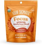 Four Sigmatic Focus Blend | Organic Lion's Mane Powder with Adaptogen and Mushroom Blend | Includes Cordyceps, Rhodiola, Bacopa & Mucuna | 30 Servings