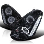 SPEC-D TUNING LHP-G35054G-TM Black Projector Headlight (Smoked Lens Gloss Housing)