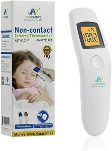 Amplim Non-Contact Forehead Thermometer for Kids and Adults - Touchless Digital Fever Thermometer with Temporal Head Function - No-Touch Baby Thermometer for Accurate Temperature Reading. FSA HSA