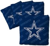 YouTheFan Officially-Licensed NFL Dallas Cowboys Set of 4 Cornhole Bags - All Weather Regulation 6” x 6” Size - 16oz Weight - Designed in USA