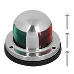 LED Boat Navigation Lights, 12V IP65 Waterproof Signal Lamp Red Green LED Navigation Warning Light for Boat Pontoon Yacht Skeeter-Stainless Steel Shell