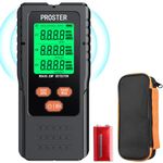 Proster EMF Meter - 3 in 1 Electromagnetic Field Radiation Detector for EF RF MF 3-Colour Display Screen EMF Detector with Sound Light Alarm for Home Inspections Outdoor and Ghost Hunting