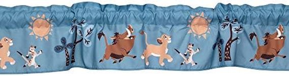 Lambs & Ivy Lion King Adventure Window Valance, Blue