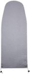 Over The Door Ironing Board Cover & Replacement Pad 42” x 14” - Italian Made for Homz Door Mounted Ironing Board with Grommets - 3 Layers - AlumiTek Coated Gray Color with Pull Bungee Cord Fit System