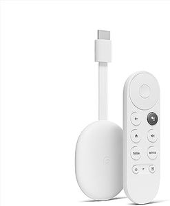 Chromecast with Google TV (HD) - Streaming Stick Entertainment on Your TV with Voice Search - Watch Movies, Shows, and Live TV in 1080p HD - Snow