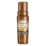 Jergens Natural Glow Instant Sun Body Mousse, Deep Bronze Tan, 6 Ounce Sunless Self-tanner, for a Natural-looking Tan