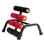 ZUFUMI Mini Inversion Table With Massage Roller for Back Pain Relief - Foldable Stretcher Ab Machine, 400LB Weight Capacity (HXCY4101)