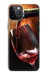 Red Wine Bottle And Glass Case Cover For iPhone 12, iPhone 12 Pro