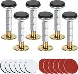 JMIATRY 6 Pcs Headboard Stoppers, 84-113mm Adjustable Threaded Bed Frame Anti-Shake Tool, Bedside Anti-Shake Telescopic Support Stabilizer for Cabinets, Beds and Sofas