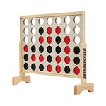 Backyard Hero Family Outdoor Game 3.5’ Oversized 4 in a Row, Easy Set-up Classic Yard Game with Disc Storage Bag