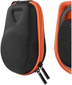 Geekria Shield Speaker Case Compatible with JBL Clip 4 Portable Speaker Case, Replacement Hard Shell Travel Carrying Bag with Cable Storage (Black)