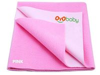 OYO BABY - Baby Dry Sheet for New Born Babies | Infant Waterproof Bed Protector Sheet for Baby | Mattress Pads (Medium-(100cm X 70cm), Princess Pink)