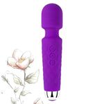 OBSYDIUM Massager for Women With 20 Different Vibration Patterns And 8 Type Of Variable Speeds Rechargeable, Waterproof And Portable Personal Body Massager For Girls (Purple)