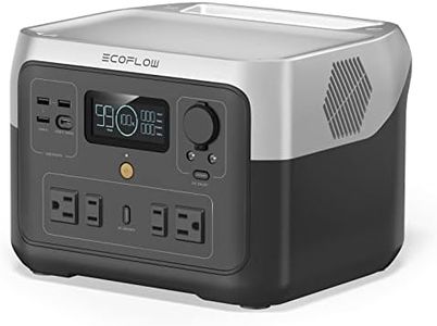 EF ECOFLOW Portable Power Station RIVER 2 Max, 512Wh LiFeP04 Battery/ 1 Hour Fast Charging, Up To 1000W Output Solar Generator (Solar Panel Optional) for Outdoor Camping/RVs/Home Use