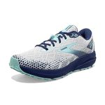 Brooks Women’s Divide 3 Trail Running Shoe, Oyster/Cobalt/Blue Tint, 10 UK