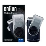 Braun M90 Mobile Shaver for Precision Trimming, Great for Travel, Black/Silver