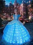 UPORPOR Light Up Cinderella Girls P