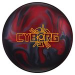 Track Cyborg Bowling Ball, Red/Black/Silver, 12 lbs.