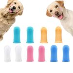 10Pcs Dog Finger Toothbrush, 360ºPets Teeth Cleaning Toothbrush for Dogs Cats Dental Care, Silicone Finger Teeth Brush, inErgonomic Design - Full Surround Bristles for Easy Cleaning