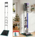 EZ SPARES Vacuum Stand,Vacuum Accessories Stable Metal Storage Bracket Holder Compatible with Dys Handheld V15 V11 V10 V8 V7 V6 Cordless Vacuum Cleaners(Black)