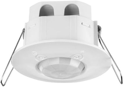 HPM 360 Degree PIR Movement Sensor with Recessed Mount, 8 m Detection Range