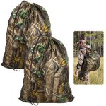 Shupakul 2 Pcs Waterproof Hunting Decoy Bag,Camouflage Duck Blind Backpack with Waist Belt,Waterfowl Decoy Protection Bag of Duck,Goose,Turkey