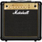 Marshall MG15G Guitar Combo Amplifer, Practice Amp Suitable for Electric Guitar - Black and Gold