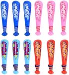 ACOWAY Inflatable Baseball Bat - Set of 12 - Toy Plastic Inflatable Bat for Kids & Toddlers - Inflatable Toys in Bulk - Ideal for Backyard Fun with Baseballs - 4.3x15.7x4.3 Inches