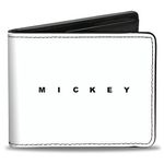 Buckle-Down Men's Bifold Wallet Mickey Mouse, 4.0" x 3.5"