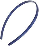 Navy Blue Headband for Women, 1/4" 