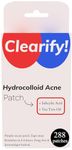 Clearify! Pimple Patches – 288 Hydrocolloid Heroes Infused with Tea Tree Oil + Salicylic Acid, 2 Sizes for clearer skin – Zap Zits and Feel Fabulous!