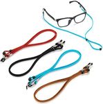 4PCS Premium Eyeglass String Holder Straps - Adjustable Eyewear Retainer Cord - Sunglasses Strap - Glasses Chains Lanyards for Men Women and Kids