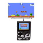 GSH Sup Classic 400-in-1 Digital Video Port Game Console with Battery Handheld Console Classic Retro Video Gaming Player Colourful LCD Screen USB Rechargeable Game Best Toy for Kids (Assorted Color)