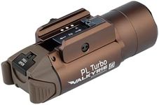 OLIGHT PL Turbo Weaponlight, 800-Lumen 515 Meters Long-Range Tactical Flashlight, 66,300 High Candela Rail-Mounted Light with Strobe Function and Rail Locating Keys, Fits Picatinny and GL Rail