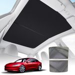 X-CAR Glass Roof Sun Shade Sunroof Blind Sunshade UV Film for Tesla Model 3 Highland 2023-2025 in Black Colour