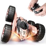 Tecnock Stunt RC Car for Kids, 2.4GHz Double Sided Flips 360° Rotating Remote Control Cars with Rechargeable Battery for 45 Min Play, Great Gifts for Boys and Girls