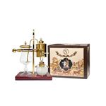 Nispira Belgian Belgium Luxury Royal Family Balance Syphon Siphon Coffee Maker Gold Color, 1 set