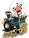 The Bradford Exchange Disney Mickey Mouse Miniature Snowglobe: Santa Mouse is Comin' to Town