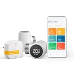 tado° Smart Radiator Thermostat X – Starter Kit with Bridge X, Heating Control via App and Smart Speaker (Alexa, Siri, Google Assistant), Save Heating Costs, DIY Installation
