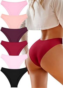 Cotton Underwear Women Sexy Cheeky Bikini Panties Lingerie Outfits 6 pack