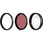 Vivitar VIV-FK3-95 Filter Kit 95mm UV/CPL/FLD, 3 Piece (Black)