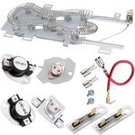 8544771 Dryer Heating Element, 279973 3392519 Thermal Fuse and 279816 Thermostat Dryer Replacement Kit Exact Fit for Whirlpool Maytag Dryers - Replaces WP8544771 PS11746337