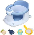 Babyally Baby Bath Seat for Babies 6 Months & Up,Infant Bathtub Chair with Suction Cup,Non-Slip,Safe Infant and Toddler Bath Seat for Sitting Up,Baby Bath tub Seat(Blue)