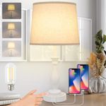 Farmhouse Table Lamp Touch Control 