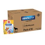 Pedigree Dentastix Oral Care Dog Treat, Adult Large Breed (25+ Kg), 4.32 Kg (Pack Of 16), Recommended By Vets, Supports Gum Health, Reduces Risk Of Gum Diseases, Stick