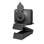 OBSBOT Meet AI-Powered 4K Webcam, AI Framing & Autofocus, Webcam with Microphone, Background Bokeh, 60 FPS, HDR Low-Light Correction, Beauty Mode, Webcam for PC, Streaming, Conference, Gaming, etc.