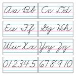 TREND enterprises, Inc. Basic Alphabet Zaner-Bloser Cursive Bulletin Board Set