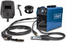 Scheppach Welding Machine WSE4000-Multi | 120A | 4-in-1 | MIG, MMA, TIG, Cored Wire 0.8 mm Process | MIG Burner 2 m Hose Package | 2 Welding Nozzles 0.6 & 0.8 mm | Pressure Regulator + Pressure Gauge